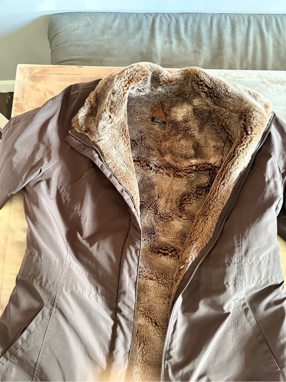 Women's Fjall Faux-Fur Lined Brown Winter Jacket